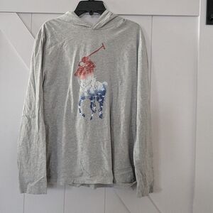 Polo by Ralph Lauren Light Gray Hoodie